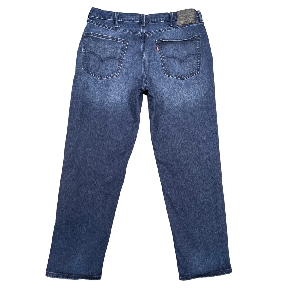 Levi's Blue 550 Relaxed Fit Tapered Leg Jeans Mens 38x34